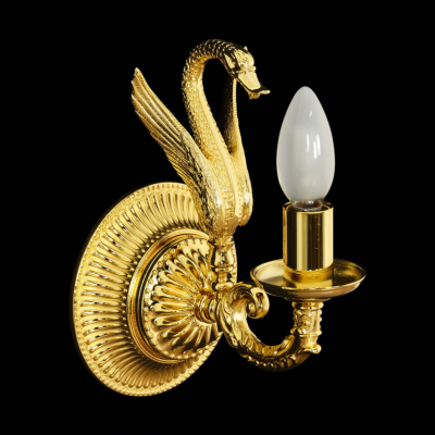 MIGLIORE Luxor 26141 светильник настенный одинарный (большая розетка), золото