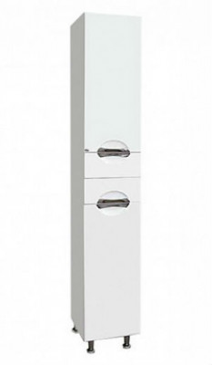 Шкаф пенал для ванной Misty Лаванда 35 R белый 35х190 (Э-Лав05035-011П)