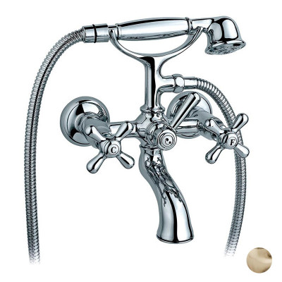 Nicolazzi Nuova Brenta 2501 BZ смеситель для ванны с ручным душем, бронза
