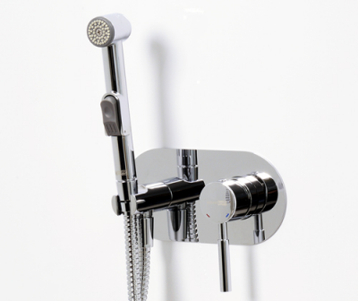 WasserKRAFT Main 4138 встраиваемый смеситель c гигиенической лейкой, хром