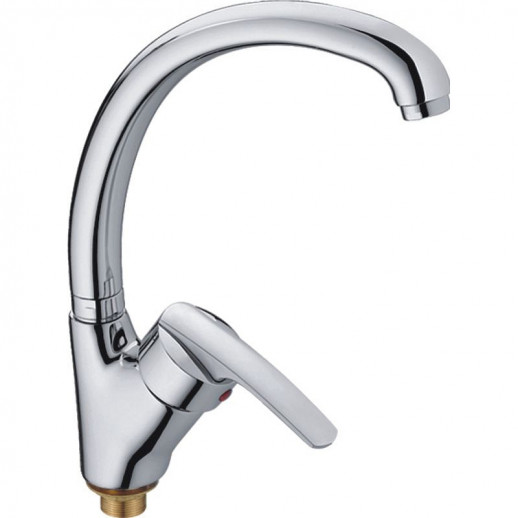 Смеситель для кухни Haiba HB4106-2 (латунь) хром