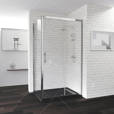 Душевой уголок RGW Passage PA-145 140х80 020814584-11 прозрачный профиль хром прямоугольный