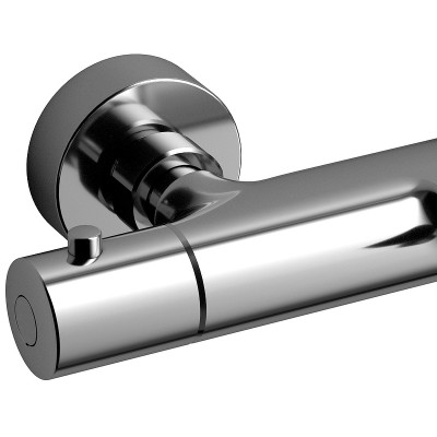 Смеситель для ванны Raiber Graceful RP-008 с термостатом хром с душевым гарнитуром