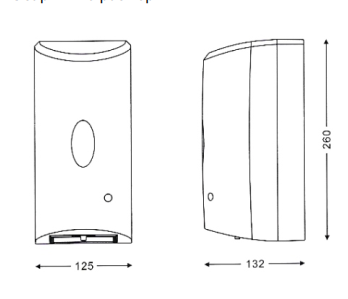 Ksitex ADD-7960S сенсорный (автоматический) диспенсер для дезсредства, 1,2 л