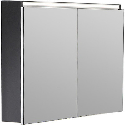 Зеркальный шкаф для ванной Armadi Art Vallessi 546-A matt 100х65 см, антрацит матовый