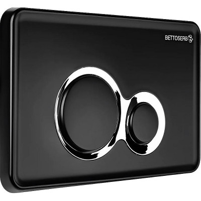 Клавиша смыва Bettoserb Sava Fix Slim Jerez 40006461 черная хром пластик