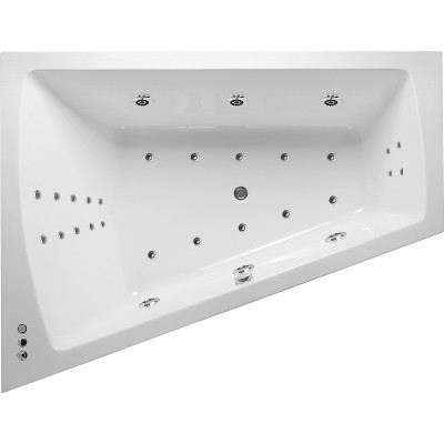 Акриловая ванна Vayer Trinity 160x120 L Гл000008156 асимметричная