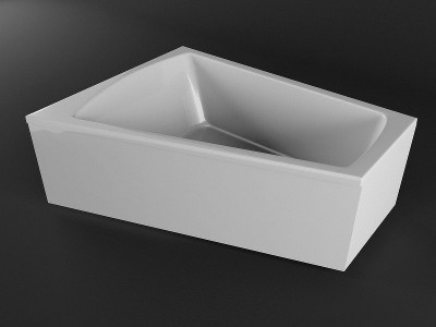 Акриловая ванна Vayer Trinity 160x120 L Гл000008156 асимметричная