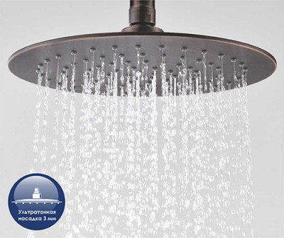 WasserKRAFT Isar A041 комплект душевой 102см х 52 см, темная бронза