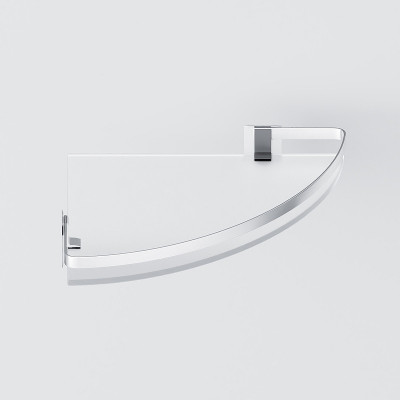 Стеклянная полка AM.PM Sense L A7456100 угловая Серебристая