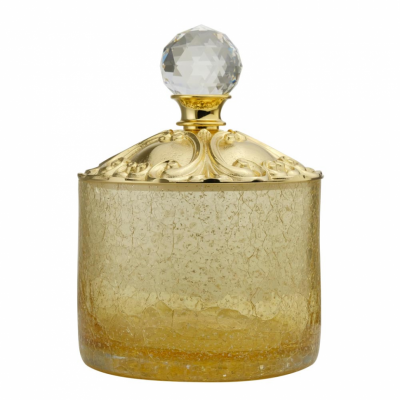 MIGLIORE Cristalia SWAROVSKI 16824 баночка высокая, 9 см, золото