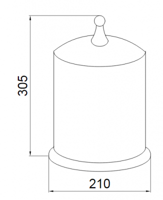 Boheme BRILLANTE 10451 ведро для мусора, хром