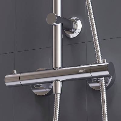 Душевая система Dorff Futura D0710400 с термостатом хром 3 режима