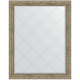 Зеркало настенное Evoform ExclusiveG 120х95 BY 4358 с гравировкой в багетной раме Виньетка античное серебро 85 мм  (BY 4358)
