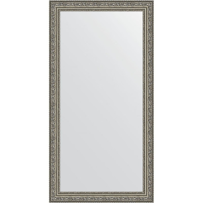 Зеркало настенное Evoform Definite 104х54 BY 3072 в багетной раме Виньетка состаренное серебро 56 мм