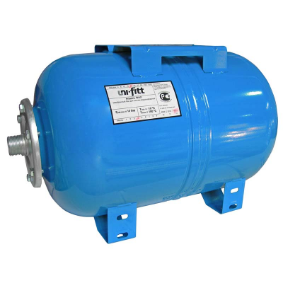 Гидроаккумулятор WAO для водоснабжения горизонтальный UNI-FITT присоединение 1" 150л (WAO150-U)
