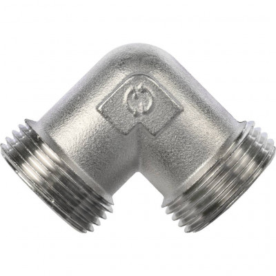 Угольник резьбовой STOUT латунь НН никелированный 1" SFT-0010-000001