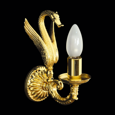 MIGLIORE Luxor 26140 светильник настенный одинарный (малая розетка), золото