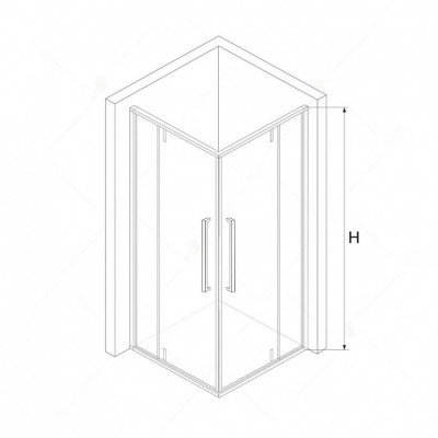 Душевой уголок RGW SV-33B Stilvoll 800x800 мм квадратный стекло прозрачное профиль черный (06323388-14)