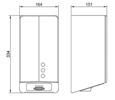 Сушилка для рук Nofer FUGA EVO (белая) 01841.W