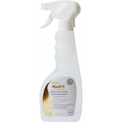 Антисептик для рук Saraya Alsoft R Premium спирт 75%, 120 мл, 500 мл, 1 л, 5 л