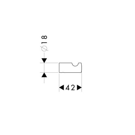 Hansgrohe Logis 40511000 крючок одинарный, хром