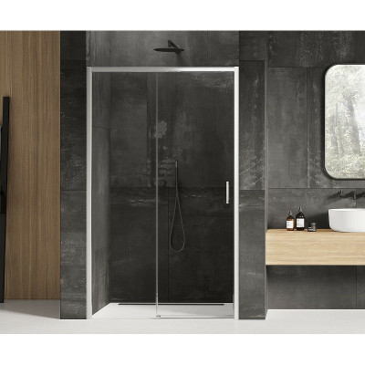 Душевая дверь New Trendy Prime Chrome 160 L D-0310A пр-ль хром стекло прозрачное