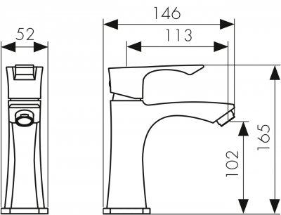 Смеситель KAISER Boss тюльпан Ø25