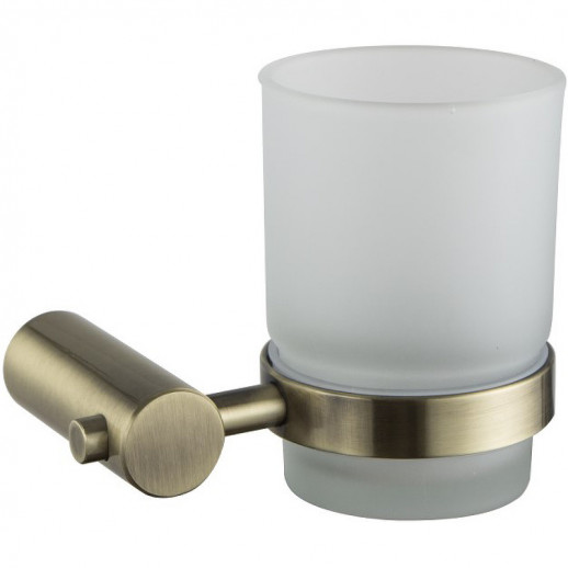 Стакан для зубных щеток Haiba HB8406-4 (нерж сталь стекло) бронза