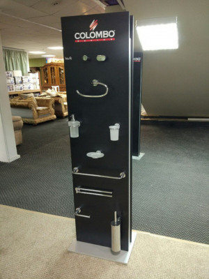 COLOMBO BASIC B2712 полотенцедержатель двойной поворотный, хром