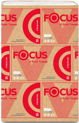Полотенца Focus Premium V сложения 2 слоя 23х23 см, 200 листов