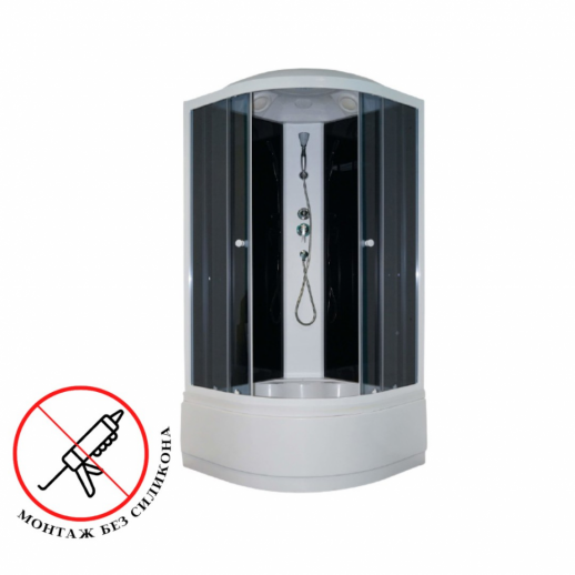 Душевая кабина Parly Classic Эконом EC921 90х90х190см, сектор, черный