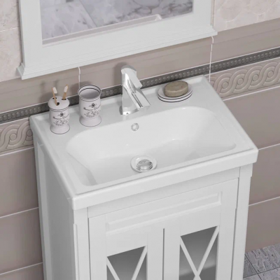 Opadiris Палермо 60 комплект мебели, белый матовый