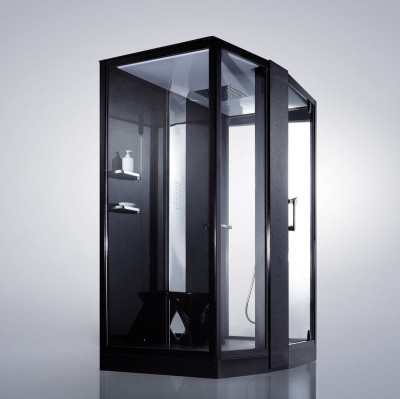 Душевая кабина Orans SR-89102LS черная, с баней