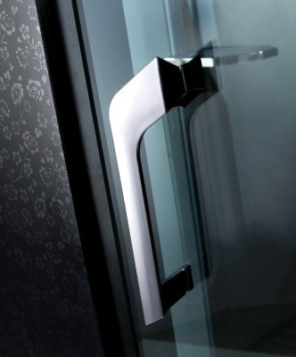 Душевая кабина Orans SR-89102LS черная, с баней