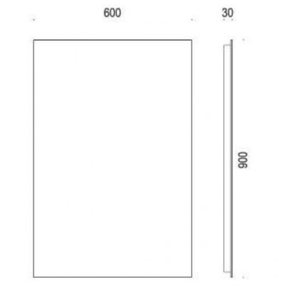 COLOMBO Link B2008 зеркало прямоугольное (СНЯТО с ПР-ВА)