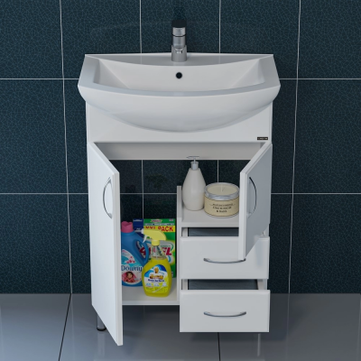 Тумба для умывальника напольная СаНта "Грация 60.0." 2 я(под умывальник Грация 60)