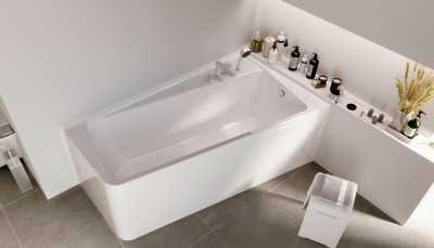 Ванна акриловая Marka One DIRECT 170x100 R асимметричная 250 л белая (01дир1710п)