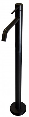 Смеситель напольный для раковины Paffoni Light 1120 мм черный матовый LIG031NO