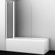 Шторка на ванну WasserKRAFT Leine 110 35P02-110W стекло прозрачное профиль белый  (35P02-110W)