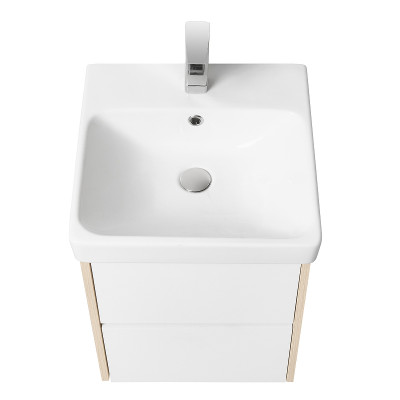 Тумба под раковину Aquaton Сканди 45 1A251601SDB20 подвесная белый дуб верона