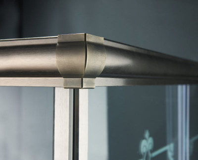 Душевой уголок Cezares GIUBILEO-A-2-100-SCORREVOLE-G, 100 х 100 х 195, стекло прозрачное узорчатое