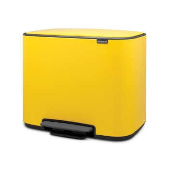 Brabantia Bo 121425 мусорный бак с педалью 36 л, желтая маргаритка