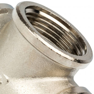 Крестовина STOUT латунь резьбовая ВВ никелированная 1" SFT-0031-000001