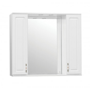 Зеркало-шкаф для ванной Style Line Олеандр-2 90/С Люкс белый (ЛС-00000242)