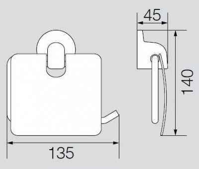 Veragio Oscar Bronzo OSC-5281.BR бумагодержатель закрытый, бронза