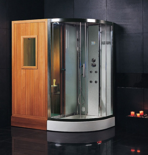 Финская сауна с душевой кабиной EAGO DS202F8 L