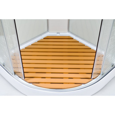 Душевая кабина Deto ЕМ 1580 с гидромассажем и электрикой, 80x80 см