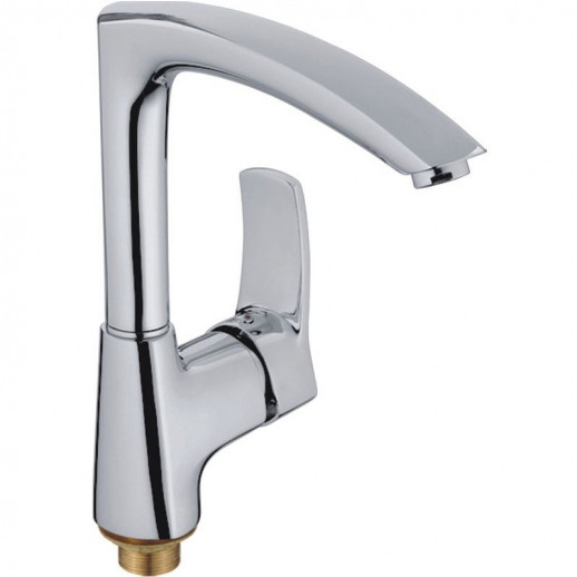 Однорычажный смеситель для кухни Haiba HB4070 с поворотным изливом (латунь) хром