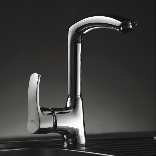 Однорычажный смеситель для кухни Haiba HB4070 с поворотным изливом (латунь) хром